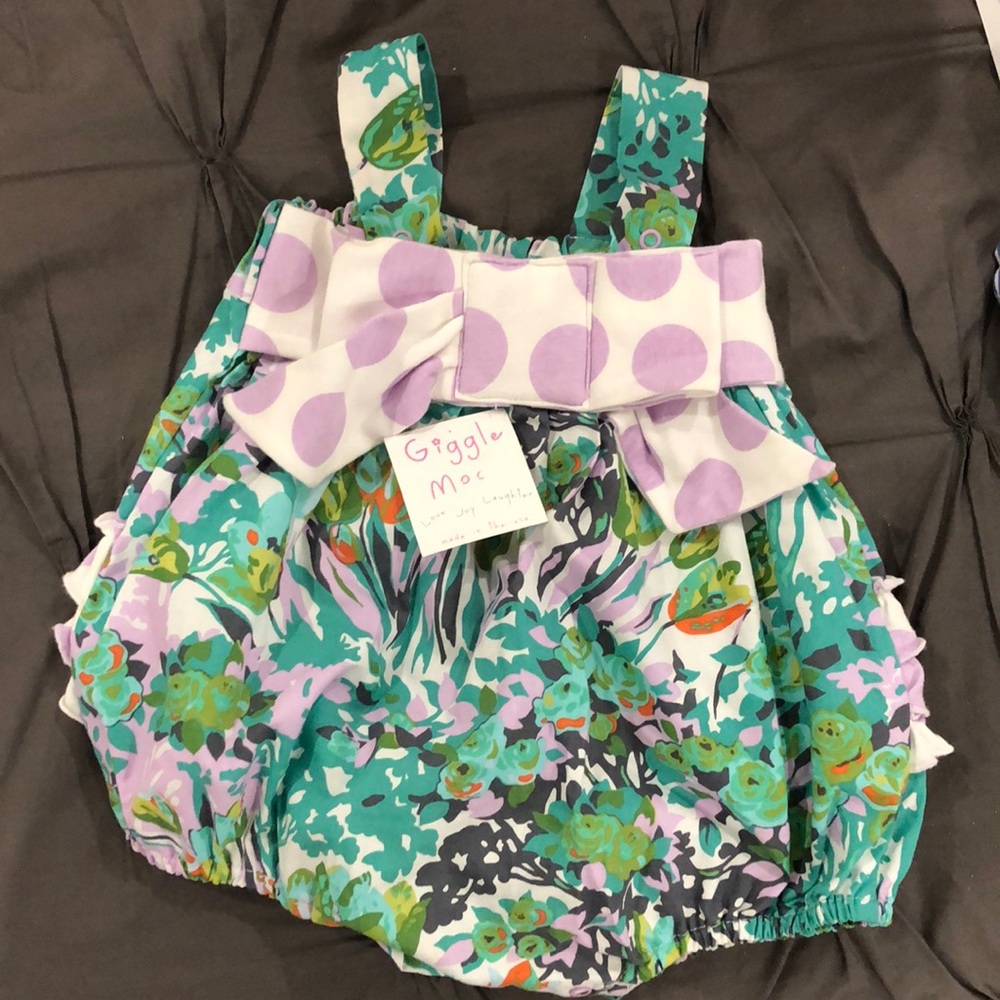 Giggle Moon Baby Girl Romper 12m